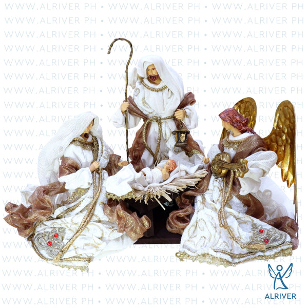 Holy Family with Angel on base