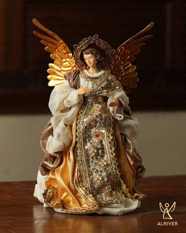 10" Luciana Standing Angel Gold