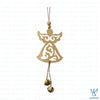 Angelique Metal Angel with Bell Dangle Ornament
