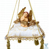 Eloise Cherub Beige Gold Pillow Ornament