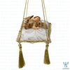 Sadie Sleeping Cherub Beige Gold Pillow Ornament