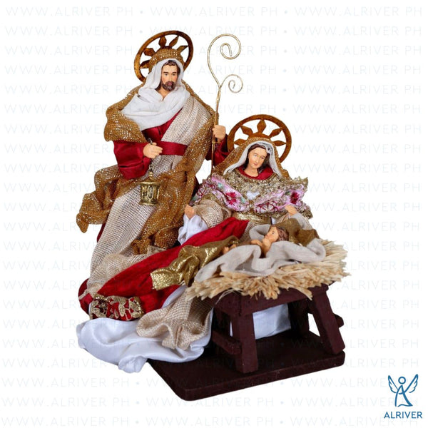 10" Cerise Holy Family on Base