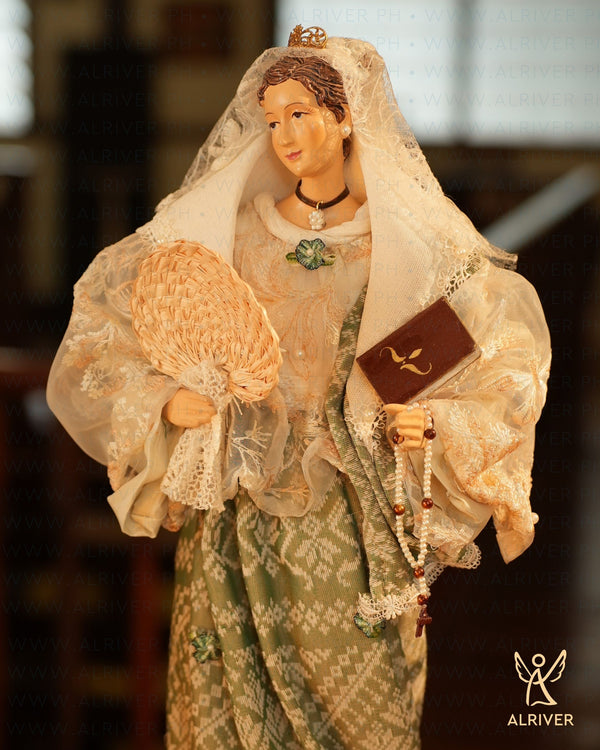 18" Benita Filipiniana Lady with Abaniko and Rosary