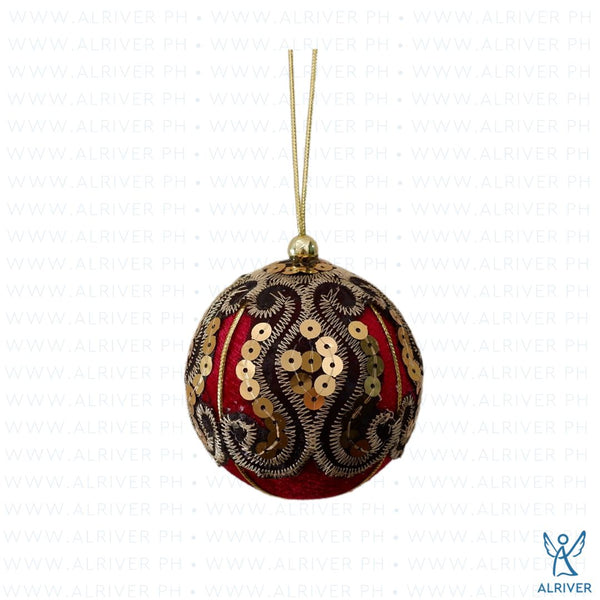 Paxton Christmas Ball Ornament, Red