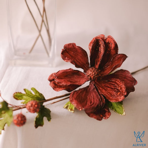 Red Christmas Long Stem Flowers