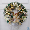 Aleanor Floral Wreath with Angel (Medium 21" dia)