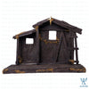 Wooden Nativity House with Base for Nativity Set