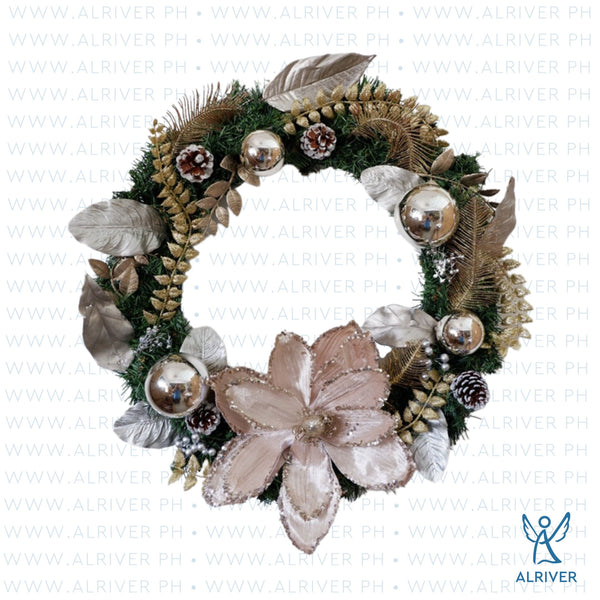 Laureen Floral Wreath (Medium 21" dia)