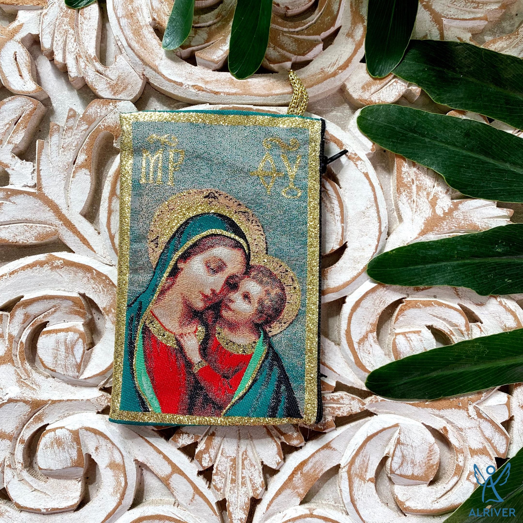 Mother Mary & Jesus, Rosary Pouches