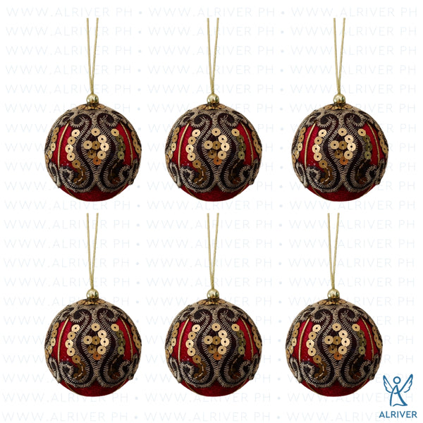 Paxton Christmas Ball Ornament, Red