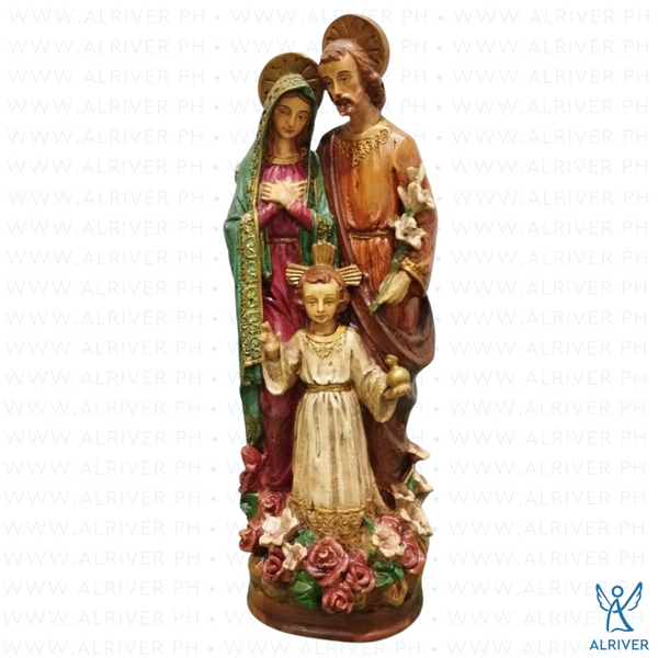 12.5" Slim Resin Holy Family
