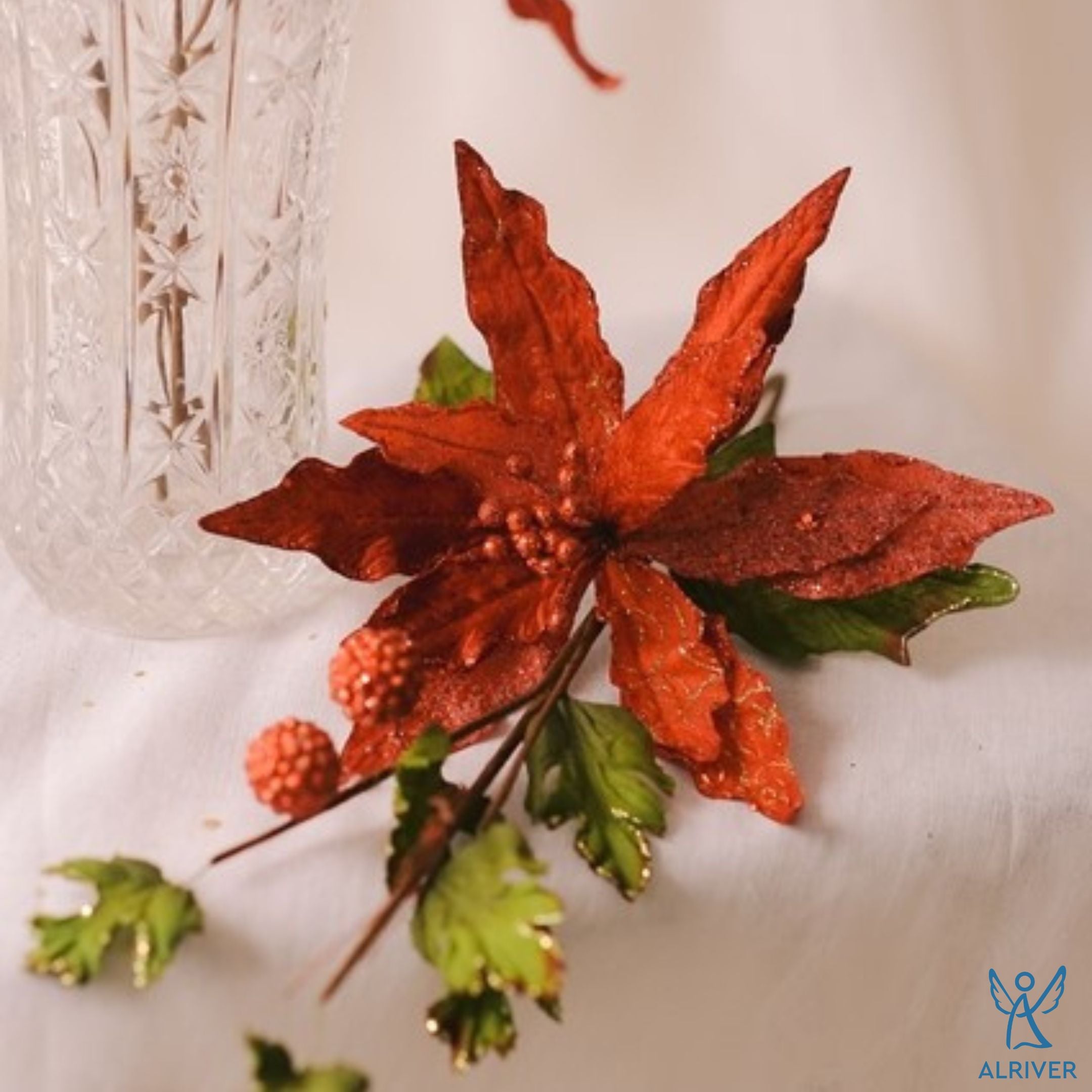 Red Christmas Long Stem Flowers