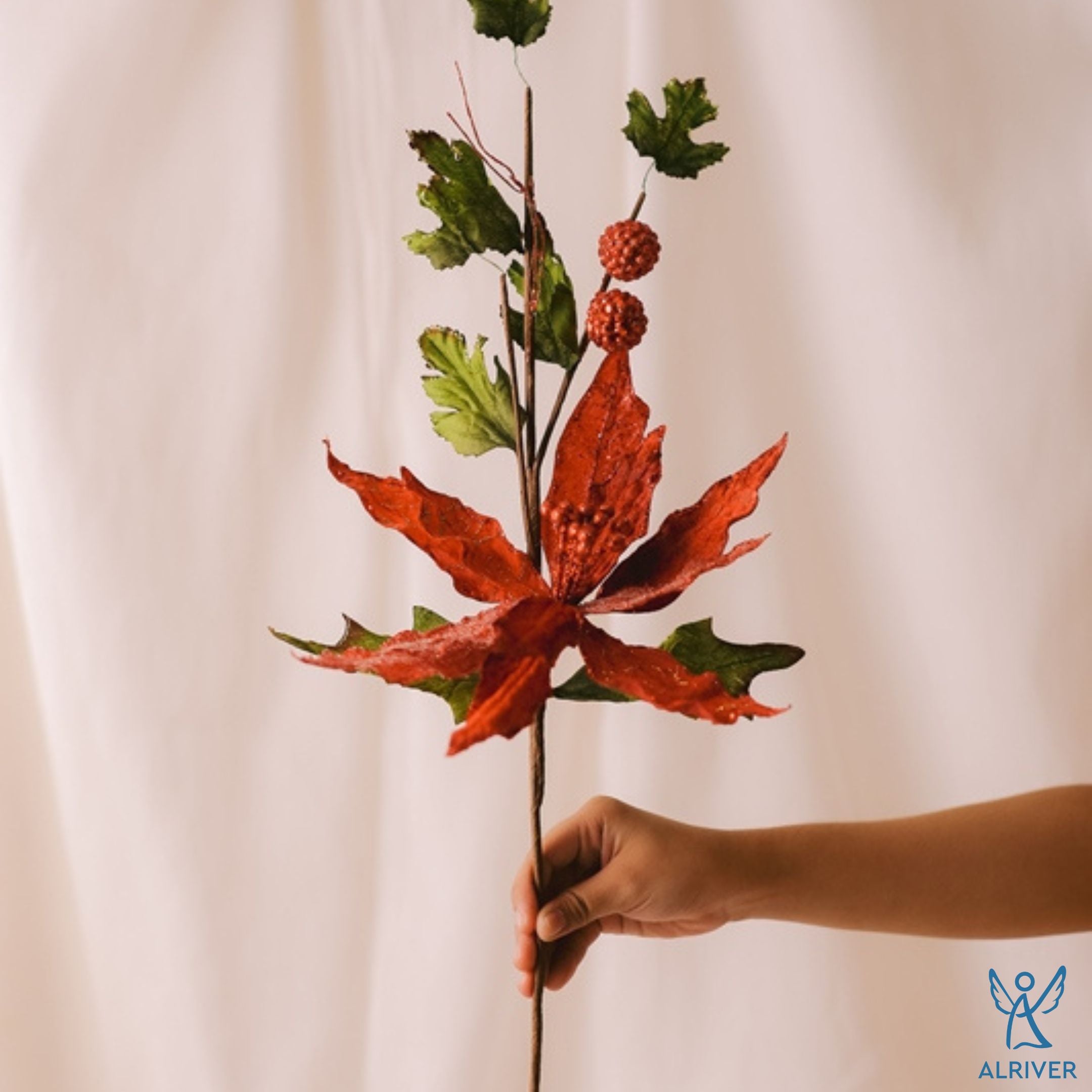 Red Christmas Long Stem Flowers