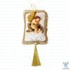 Sadie Sleeping Cherub Beige Gold Pillow Ornament