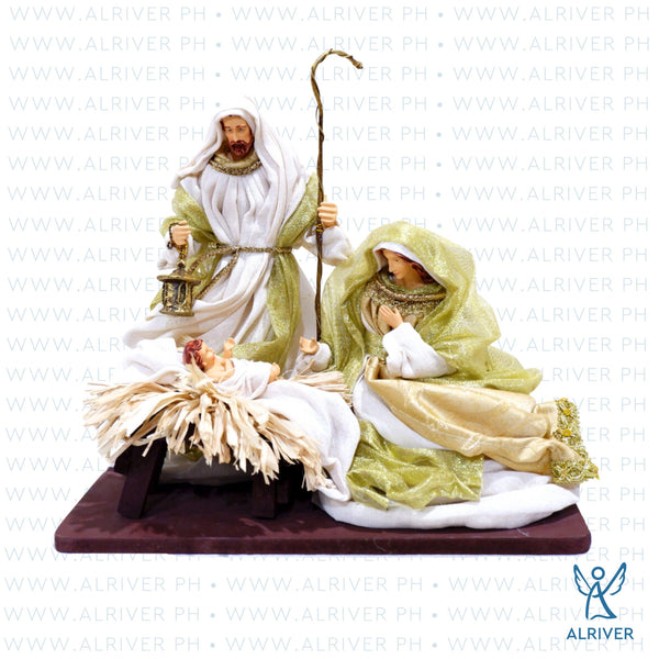 Beige Gold Holy Family on Base