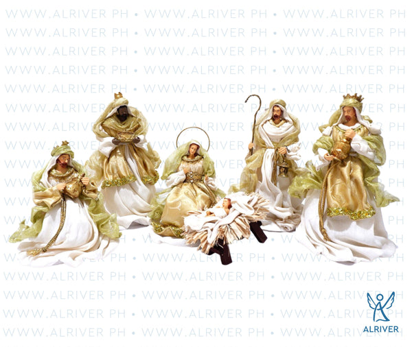10" Aurelia Nativity Set (S/6), Gold