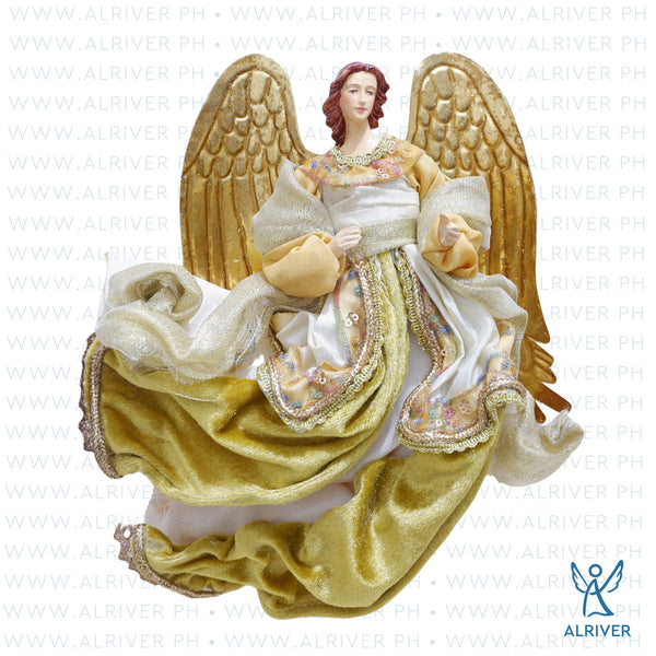 10" Eviel Flying Angel, Beige Gold