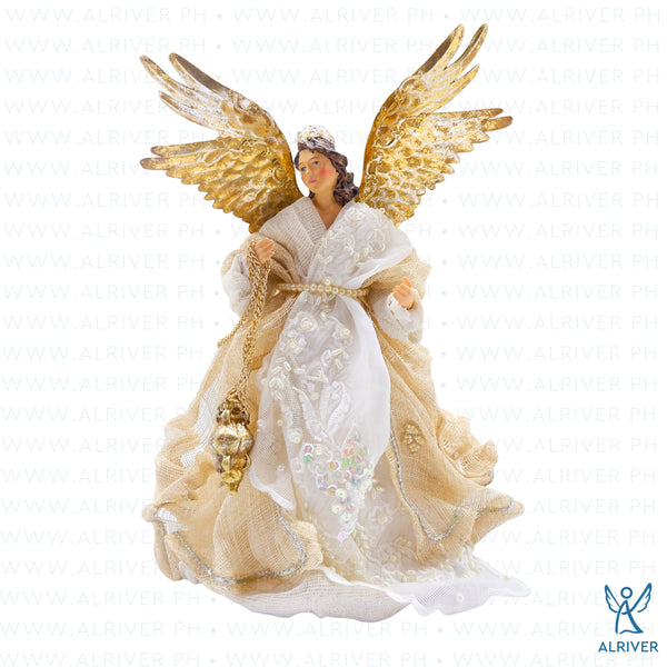 12" Santina Sinamay Angel with Embroidery
