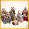14.5" SANTIAGO NATIVTY SET (SET OF 6), MULTICOLORED