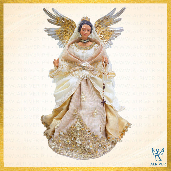 '14" ELENA FILIPINIANA ANGEL, BEIGE GOLD