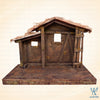 Wooden Nativity Set House for Nativity Set, Bahay Kubo Style