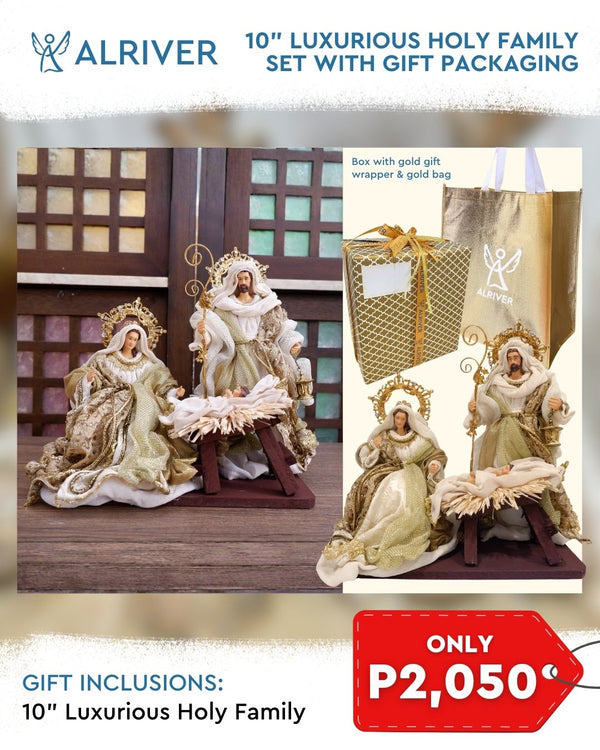 10" Luxurious Gold Holy Family set  with Gift Packaging