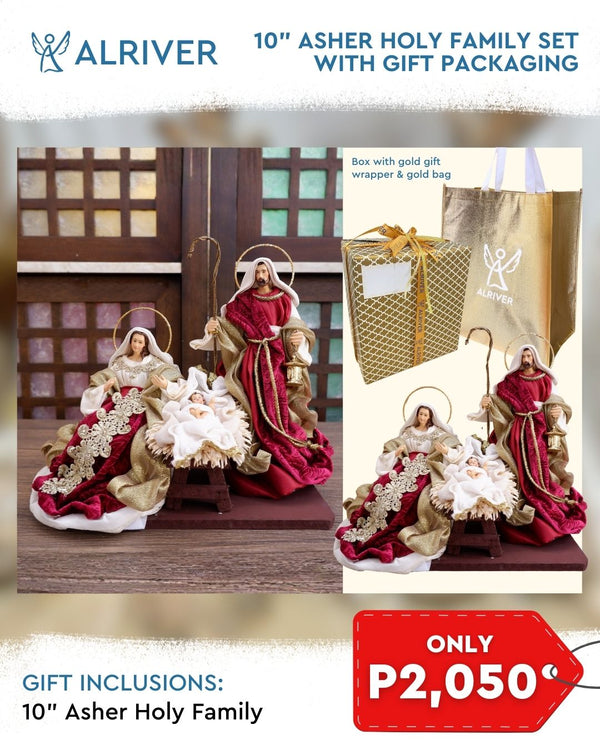 10" Asher Holy Family set  with Gift Packaging