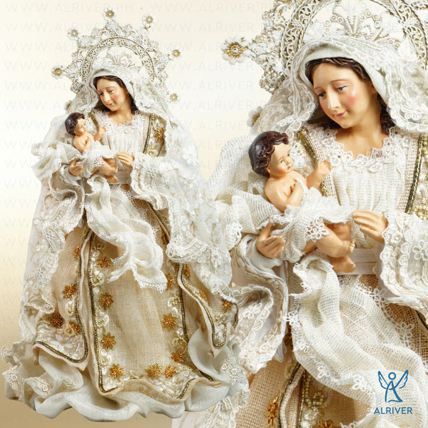 20.5"H Madonna & Child, Beige Natural (18HD)