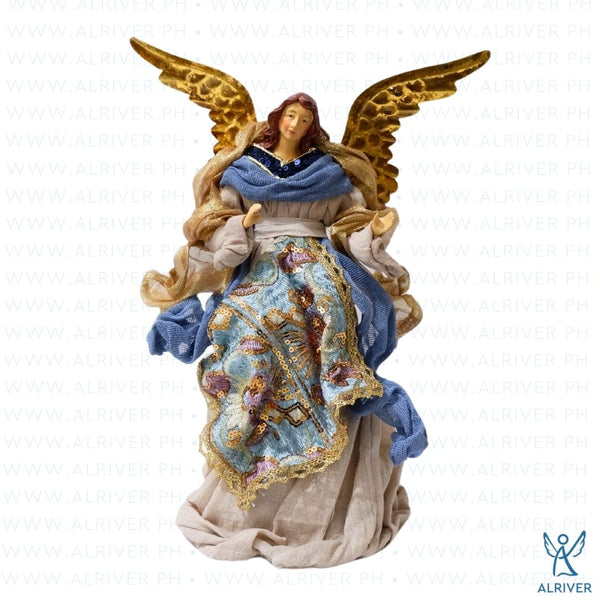 10" Amalia Standing Angel, Blue