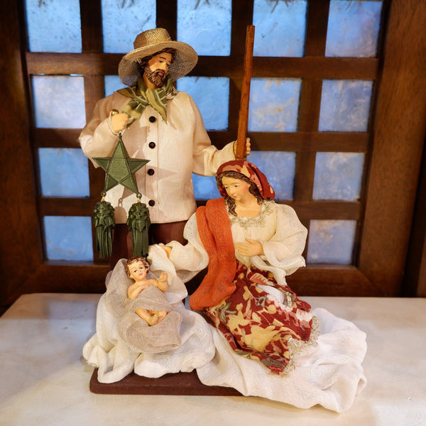 9" Amihan Holy Family on Base with Parol, Paskong Pinoy Collection