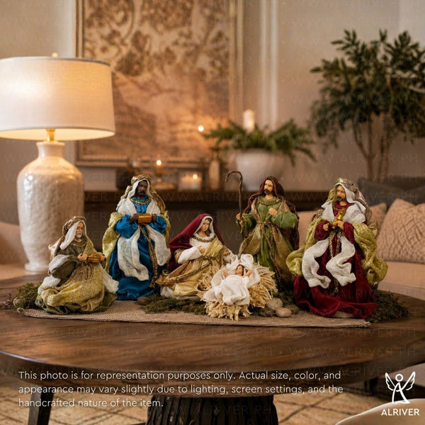 7" Gideon Nativity Set (set of 6), Multicolored (with gift packaging)