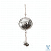 Nicholas Metal Christmas Ball with Bell Dangle Ornament