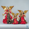 Armada Standing Angel with Metal Floral Wreath