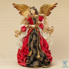 Armada Standing Angel with Metal Floral Wreath