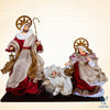 12" Rosas Holy Family on Base, Burgundy