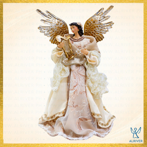 12" BEATRIZ FILIPINIANA ANGEL, BEIGE GOLD