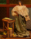 14" Dulce Filipiniana Lady with Kakanin Stand