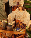 14" Amalia Filipiniana Lady with Bibingka Stand