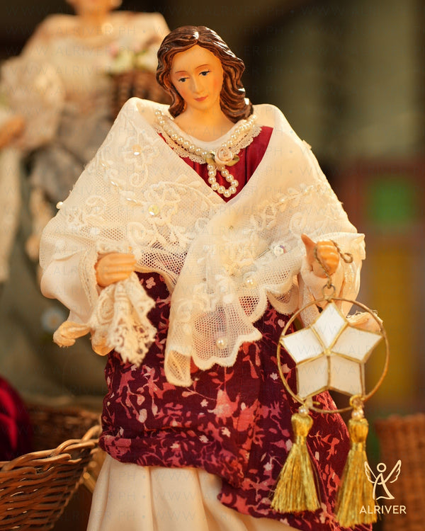 14" Kristina Filipiniana Lady with Parol
