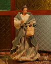 12" Rizalina Filipiniana Lady on Wood Base with basket of vegetables