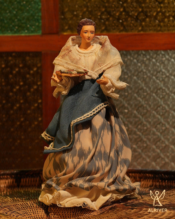 12" Sariani Filipiniana Lady bilao of fish