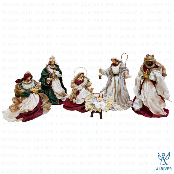 14" Niccola Nativity Set of 6, Multicolored