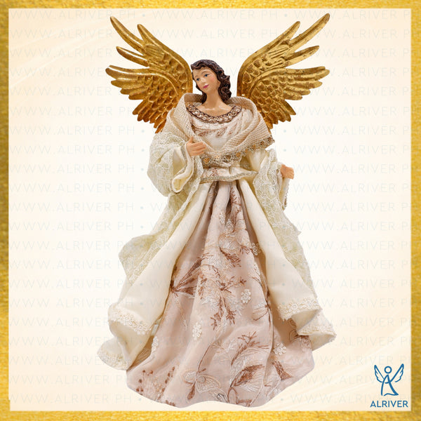 12" BEATRIZ FILIPINIANA ANGEL, BEIGE GOLD