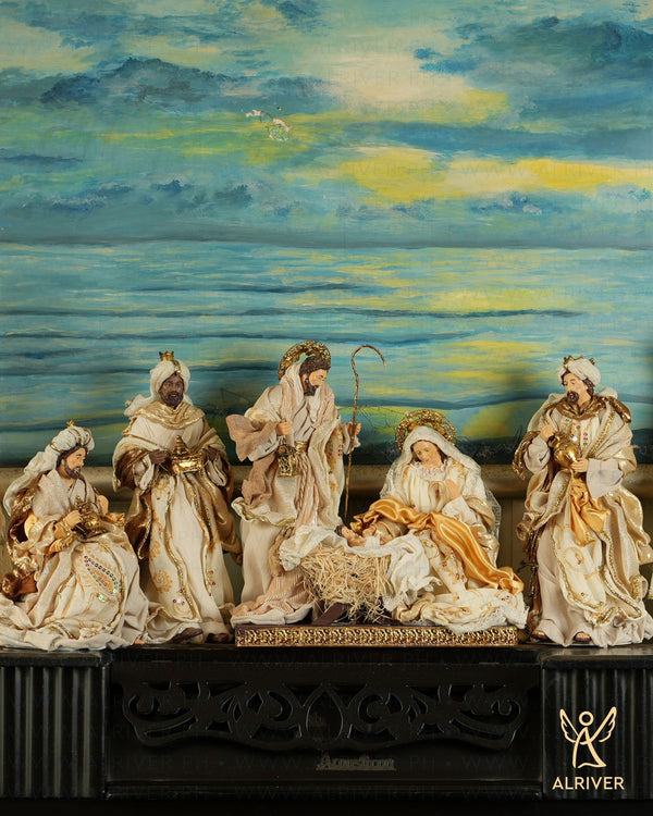 14" Luciana Nativity (Set of 6) Gold