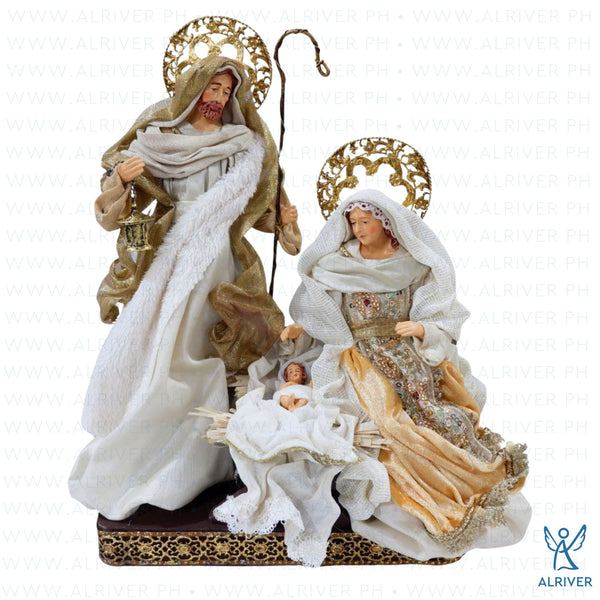 12" Sevilla Holy Family on Base, Gold