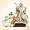 7" Carlos Holy Family on Base, Beige Blue