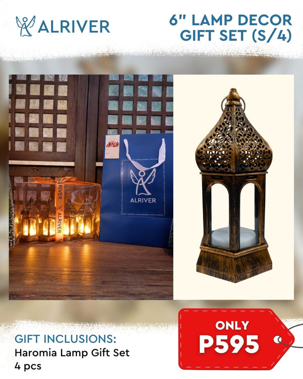 6" Lamp Decor  Gift Set (S/4)
