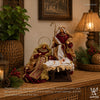 10" Adam Holy Family, Burgundy