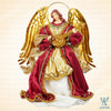 10" Aliyah Standing Angel, Burgundy Gold