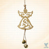 Angelique Metal Angel with Bell Dangle Ornament